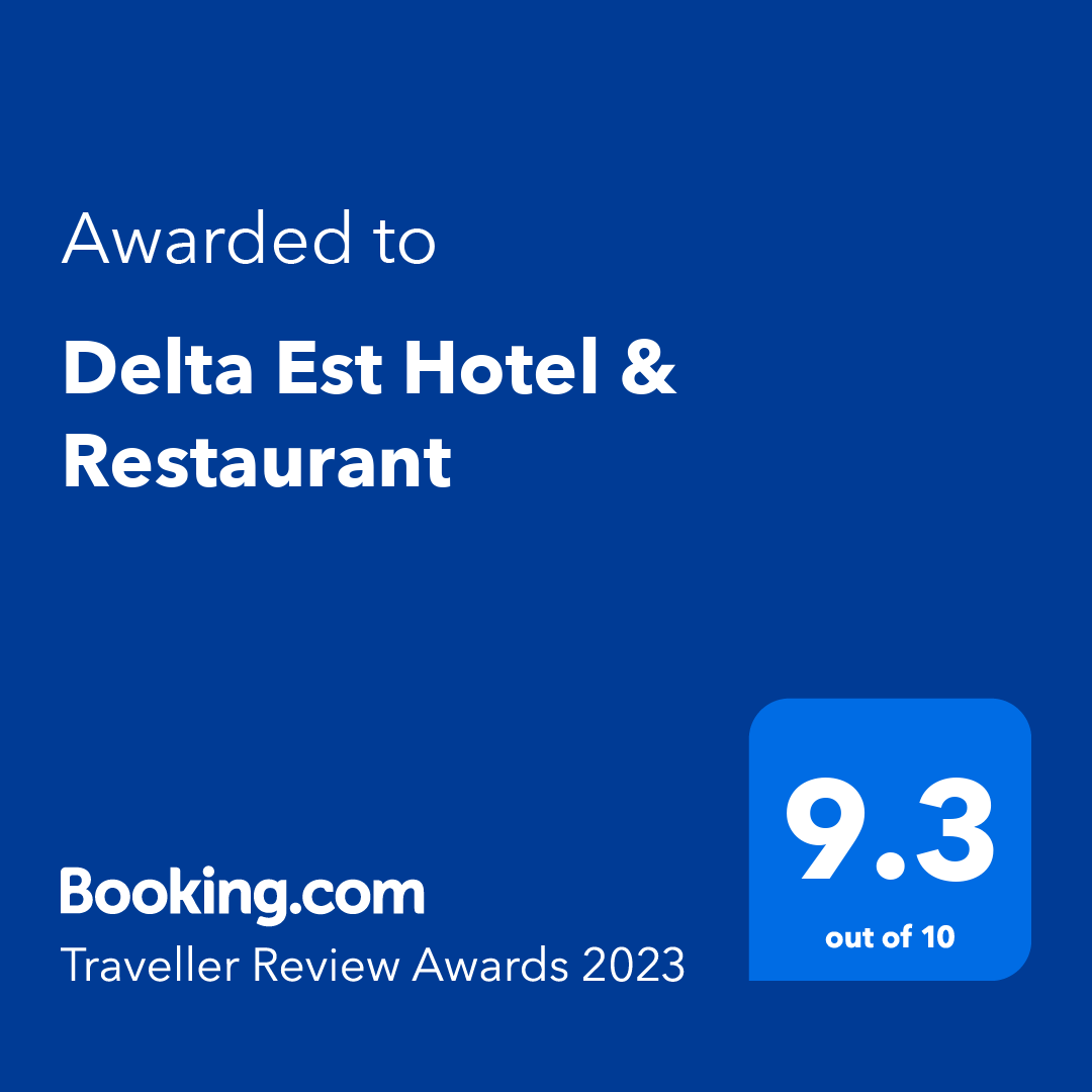 Booking.com Traveller Review Awards 2023 — Delta Est Hotel & Restaurant, 9.3 din 10